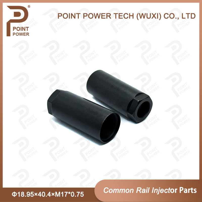 Παξιμάδι καπακιού μπεκ ψεκασμού από χάλυβα υψηλής ταχύτητας Μέγεθος Φ18.95×40.4×M17*0.75